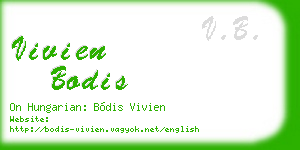 vivien bodis business card