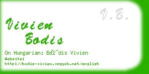 vivien bodis business card